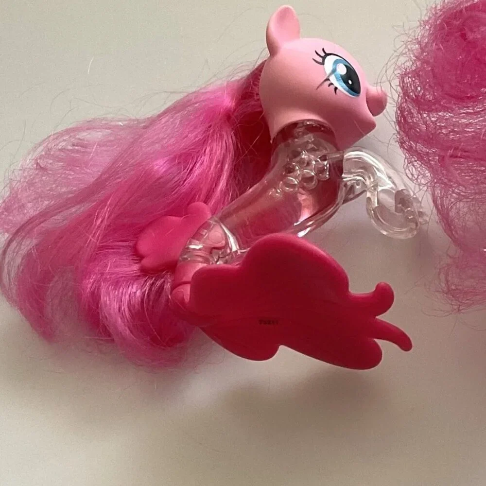 MY LITTLE PONY PINKIE PIE SEAPONY MERMAID GLITTER SPARKLE FIGURINES SET OF 2